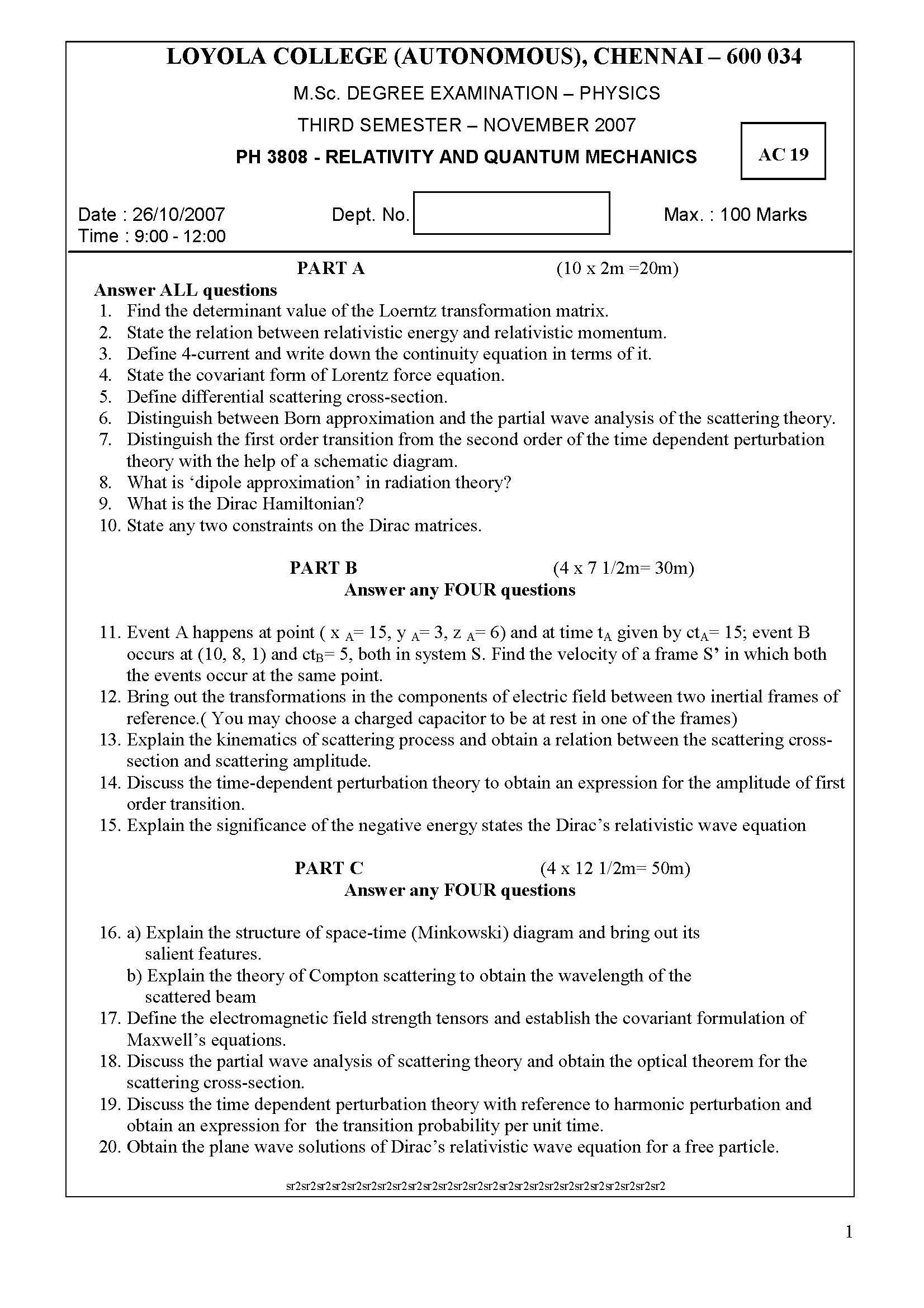 quantum physics problem