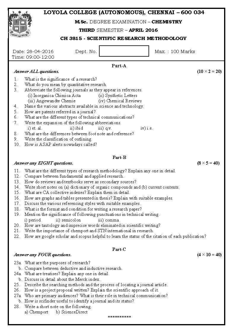 Research Methodology Report